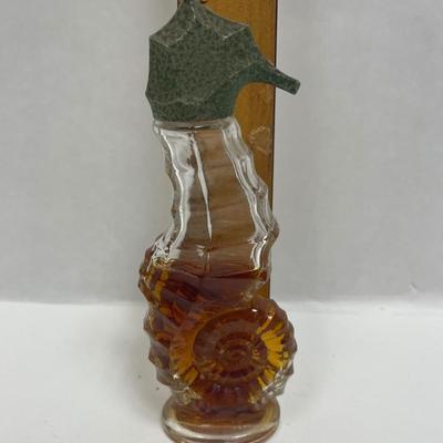 Vintage Avon Sea Horse Skin So Soft Bath Oil Decanter 6 fl oz