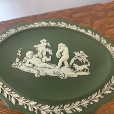 Wedgwood Jasperware Vintage Green Jasperware Lot