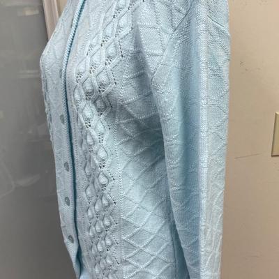 Vintage Ladies Light Blue Cardigan