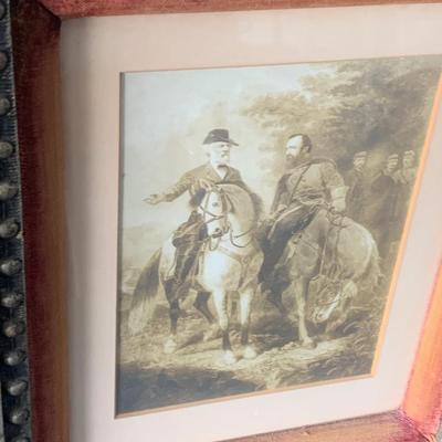 Civil War Era Frame - General Lee / Traveler & General Grant / Cincinnati