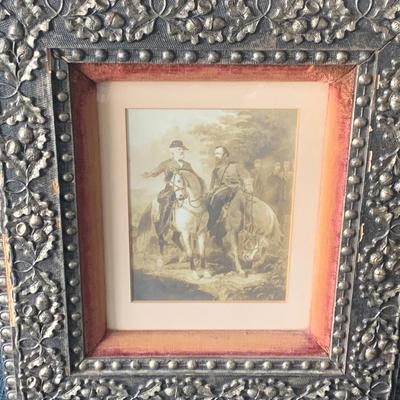 Civil War Era Frame - General Lee / Traveler & General Grant / Cincinnati