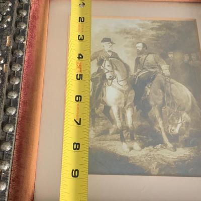 Civil War Era Frame - General Lee / Traveler & General Grant / Cincinnati