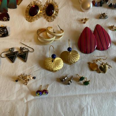 Lot of Vintage to Now Pierced Earrings