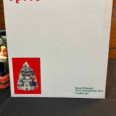 Spode Christmas Tree Cookie Jar with Original Box
