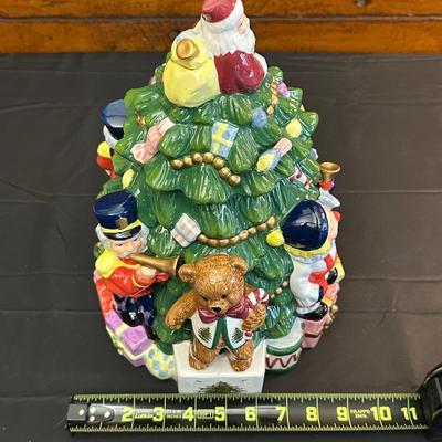Spode Christmas Tree Cookie Jar with Original Box
