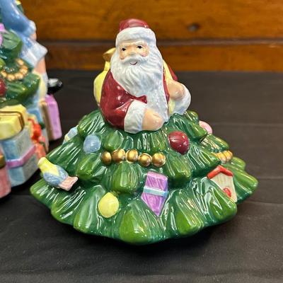 Spode Christmas Tree Cookie Jar with Original Box