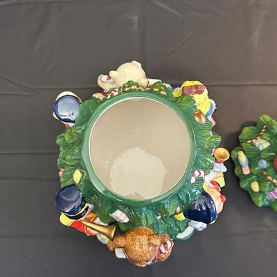 Spode Christmas Tree Cookie Jar with Original Box