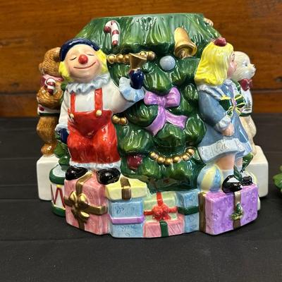 Spode Christmas Tree Cookie Jar with Original Box