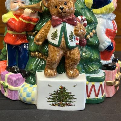 Spode Christmas Tree Cookie Jar with Original Box