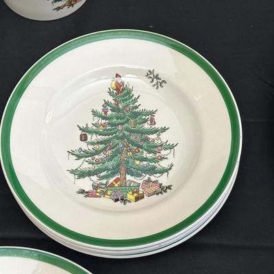Spode Christmas Plates, Coffee Mugs and Pitcher