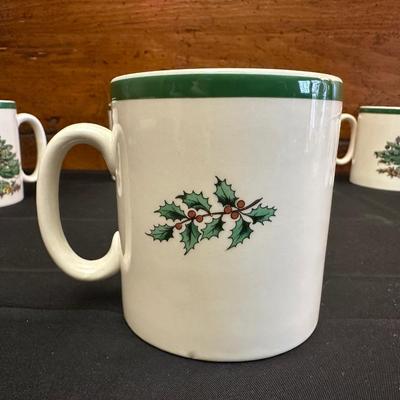 Spode Christmas Plates, Coffee Mugs and Pitcher