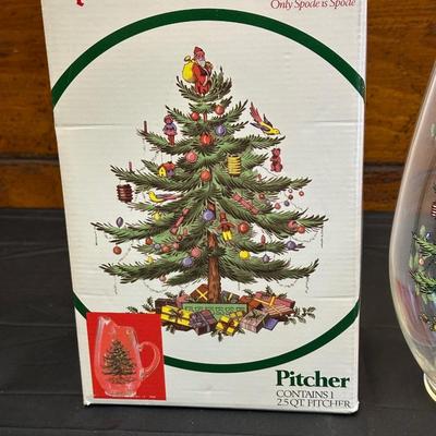 Spode Christmas Plates, Coffee Mugs and Pitcher