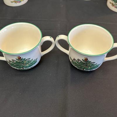 Spode Serving Plate, Trinket dishes, Coffee Mugs & Baby’s First Christmas Tea Cups