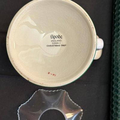 Spode Serving Plate, Trinket dishes, Coffee Mugs & Baby’s First Christmas Tea Cups