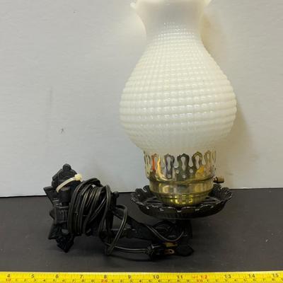 Milk Glass Wall Hanging Light