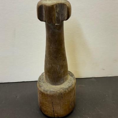 Vintage Wooden Masher Pestle