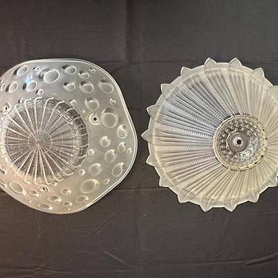 Antique Mid Century bubbly pressed glass chandelier shade & Sunflower Ceiling Light Shade Art Deco Frosted Glass Chandelier