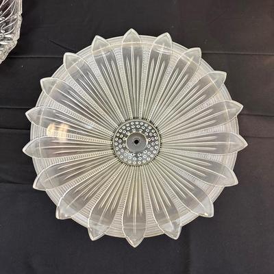Antique Mid Century bubbly pressed glass chandelier shade & Sunflower Ceiling Light Shade Art Deco Frosted Glass Chandelier