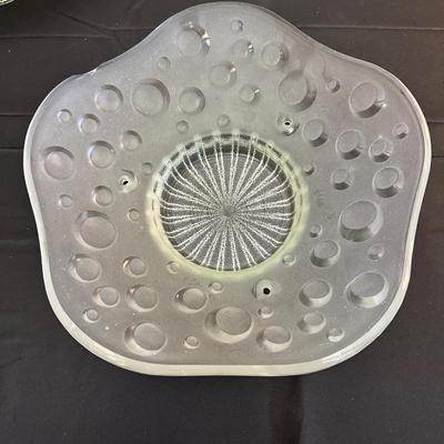 Antique Mid Century bubbly pressed glass chandelier shade & Sunflower Ceiling Light Shade Art Deco Frosted Glass Chandelier