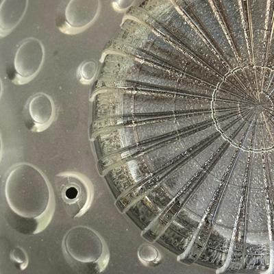 Antique Mid Century bubbly pressed glass chandelier shade & Sunflower Ceiling Light Shade Art Deco Frosted Glass Chandelier