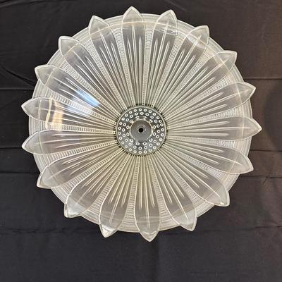 Antique Mid Century bubbly pressed glass chandelier shade & Sunflower Ceiling Light Shade Art Deco Frosted Glass Chandelier
