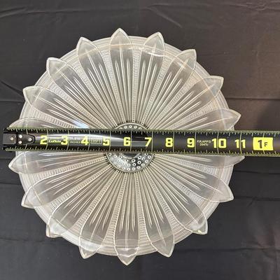 Antique Mid Century bubbly pressed glass chandelier shade & Sunflower Ceiling Light Shade Art Deco Frosted Glass Chandelier