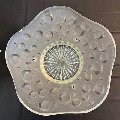 Antique Mid Century bubbly pressed glass chandelier shade & Sunflower Ceiling Light Shade Art Deco Frosted Glass Chandelier