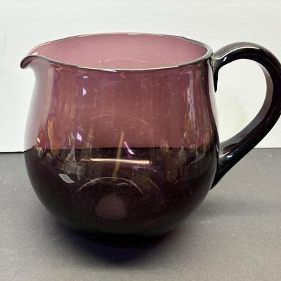 Vintage Hand Blown Pitcher