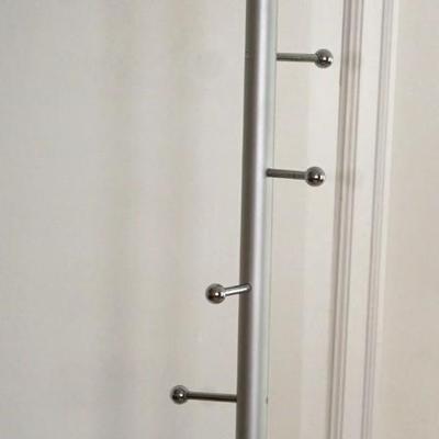 FREE STANDING CHROME HALL TREE 76" PERFECT FOR THE MCM HOME ENTRY WAY