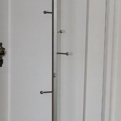 FREE STANDING CHROME HALL TREE 76" PERFECT FOR THE MCM HOME ENTRY WAY