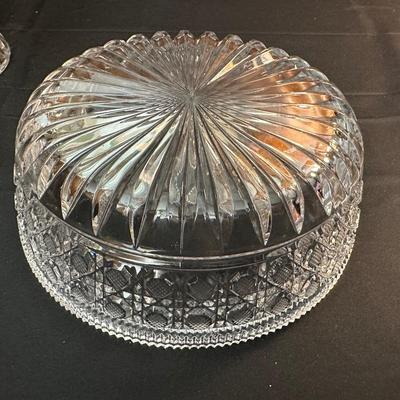 Beautiful Vintage Glass Compote, Candy Dish and Bowl