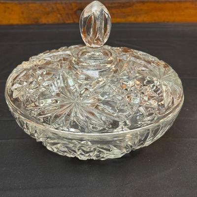 Beautiful Vintage Glass Compote, Candy Dish and Bowl
