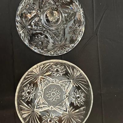 Beautiful Vintage Glass Compote, Candy Dish and Bowl