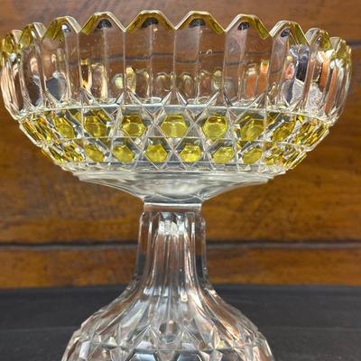 Beautiful Vintage Glass Compote, Candy Dish and Bowl