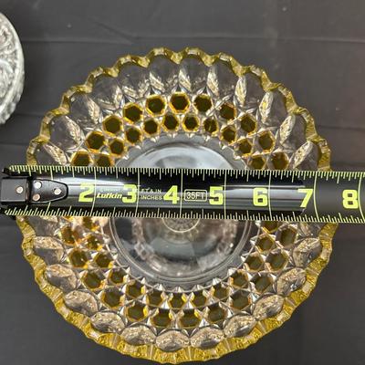 Beautiful Vintage Glass Compote, Candy Dish and Bowl