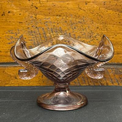 Vintage Pink & Green Colored Candy Dishes