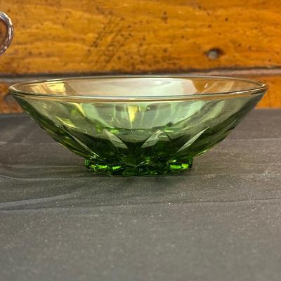 Vintage Pink & Green Colored Candy Dishes