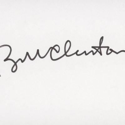 Bill Clinton signature cut