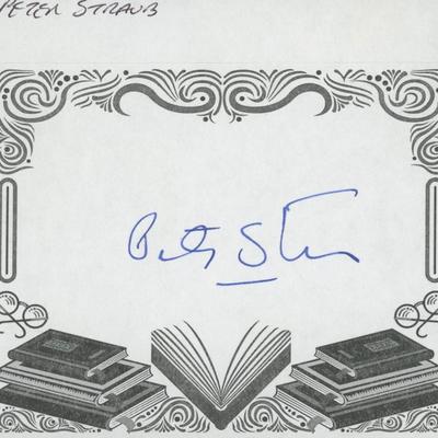 Peter Straub signed bookplate