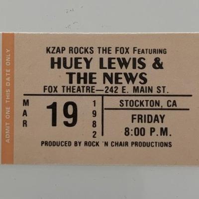 Huey Lewis ticket Fox Theatre 