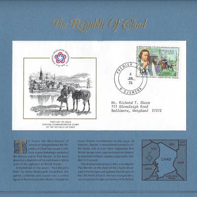 The Republic of Chad - American Bicentennial Commemorative FDC