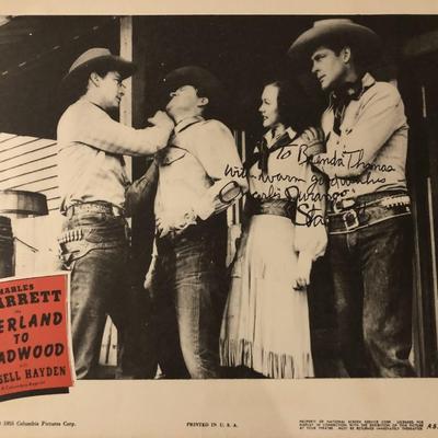 Carl Reiner Overland to Deadwood signed lobby card