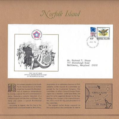 Norfolk Island - American Bicentennial Commemorative FDC