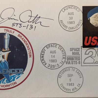 James P. Dutton Signed NASA 25th Anniversary Challenger First Day Cover 