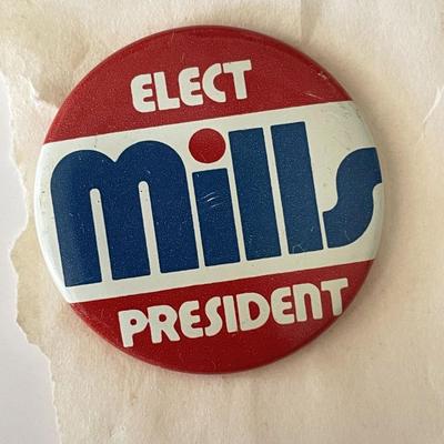 US Congress Wilbur Mills campaign pin 