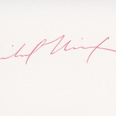 Richard Nixon signature cut