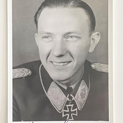 WWII Heinz Lange signed photo