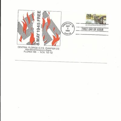 VJ Day 50th Anniversary - First Day Cover - Honolulu, HI - 1995