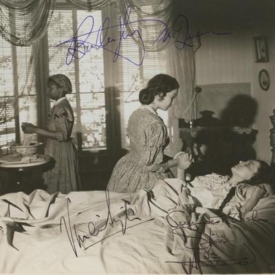 Gone With The Wind signed movie photo. GFA Authenticated