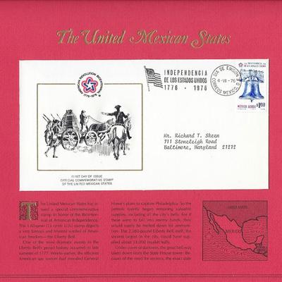 The United Mexican States - American Bicentennial Commemorative FDC